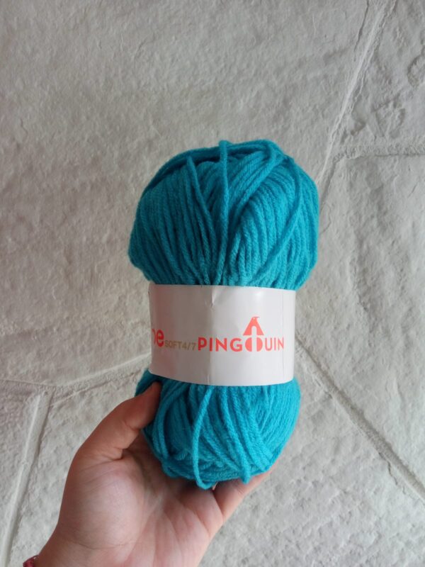 OVILLO LANA TURQUESA 4/7 SOFT 100GR  cod5809