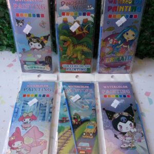 SET LIBRITO c/ ACUARELAS Y PINCEL cod5881