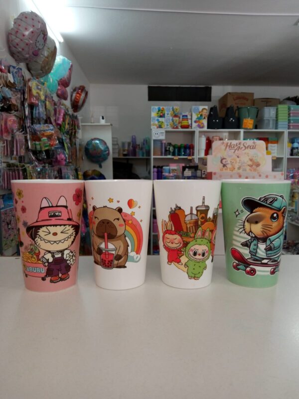 VASO RECTO LABUBU CAPIBARA cod6783