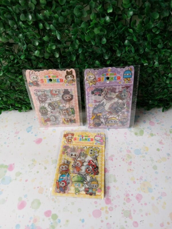 STICKER LABUBU+LAMINA COLOREAR cod6875
