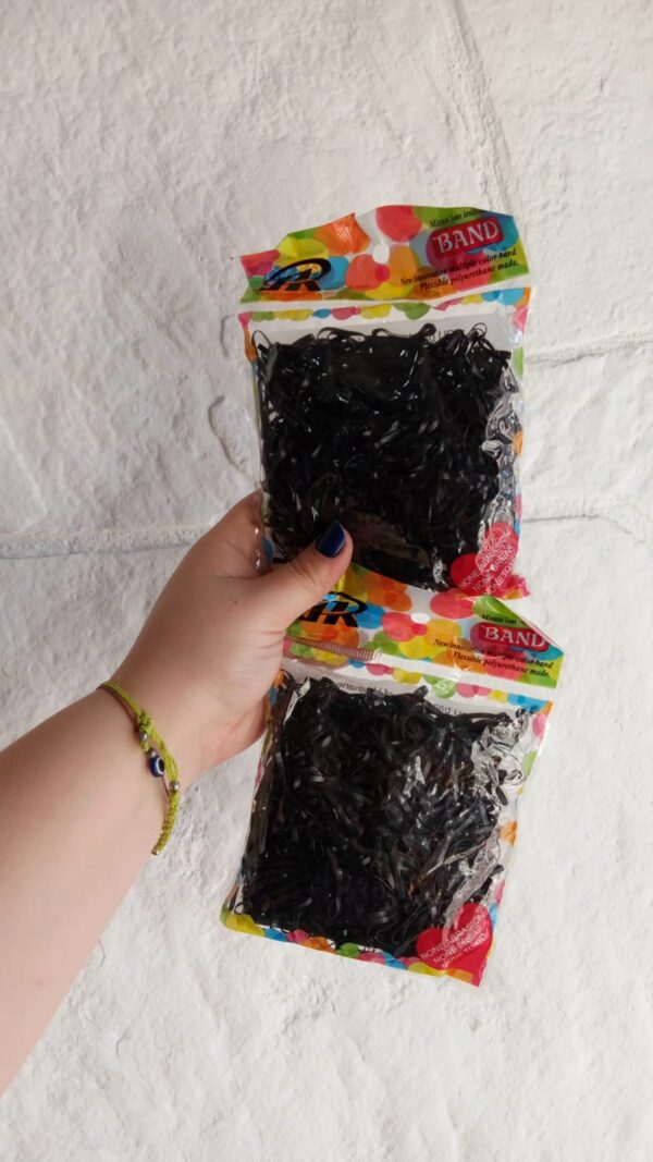 COLITA TRENZA NEGRA BOLSA cod7354