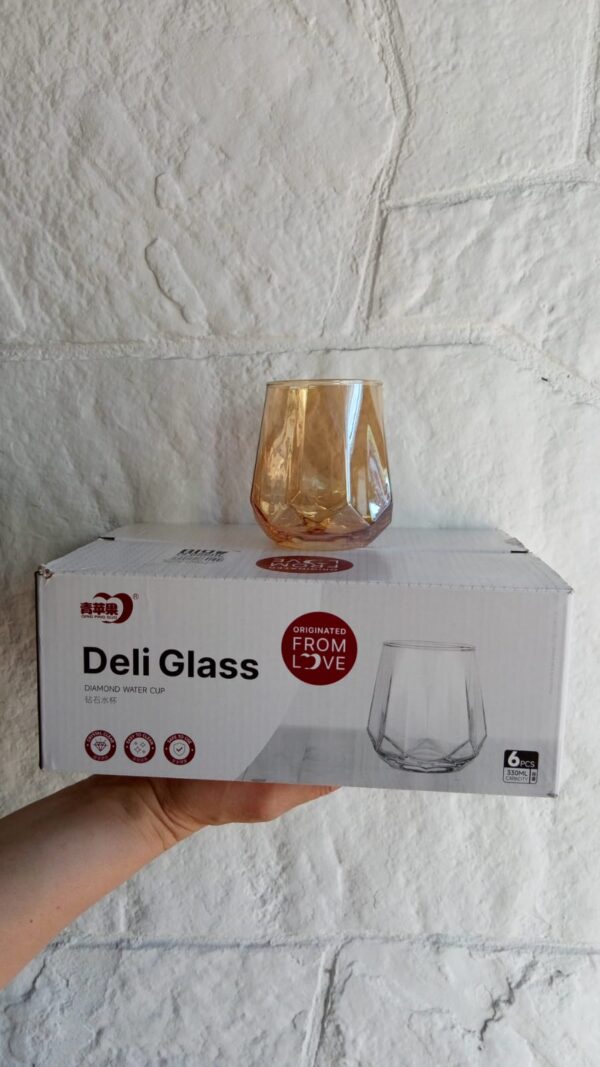 VASO VIDRIO OCTOGONAL X 6 cod7318