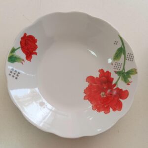 PLATO HONDO FLORES CERAMICA cod