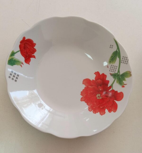 PLATO HONDO FLORES CERAMICA cod
