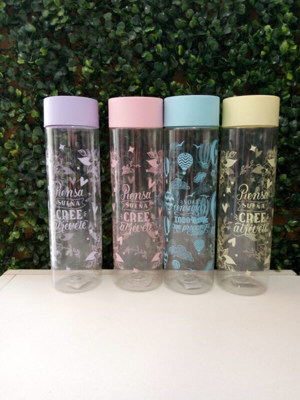 BOTELLA PASTEL FRASES cod7386