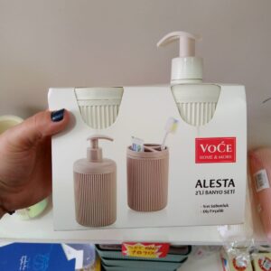SET DE BAÑO 2 PIEZAS FACETADO VOGE cod7446