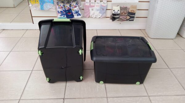 CONTENEDOR 30 LTOS CON TRABA Y RUEDITAS cod7434