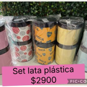 SET LATAS PLASTICAS cod8291