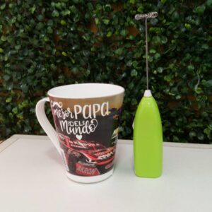TAZA PAPÁ+BATIDOR DE CAFÉ cod4661