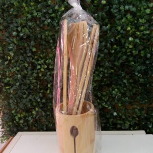SET UTENSILIOS DE BAMBU cod