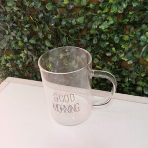 TAZA DE VIDRIO GOOD MORNING cod